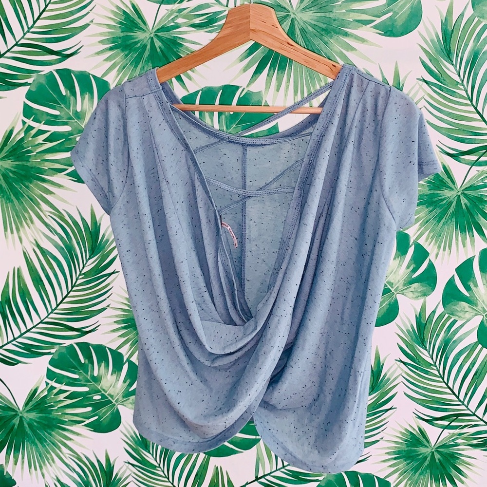 Draped back T-shirt